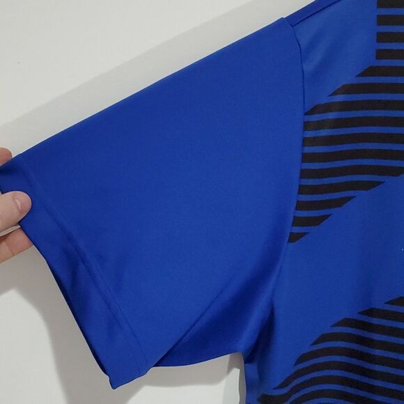 Puma XL black and blue athletic short sleeve shirt - Picture 4 of 7